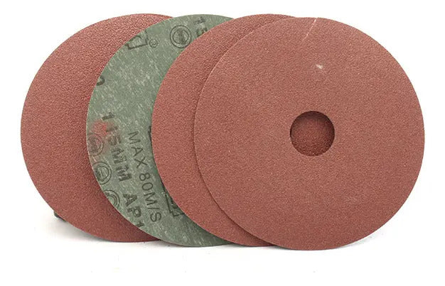 Set 5 Un Disco Lija Fibra P/madera 4 1/2 #100