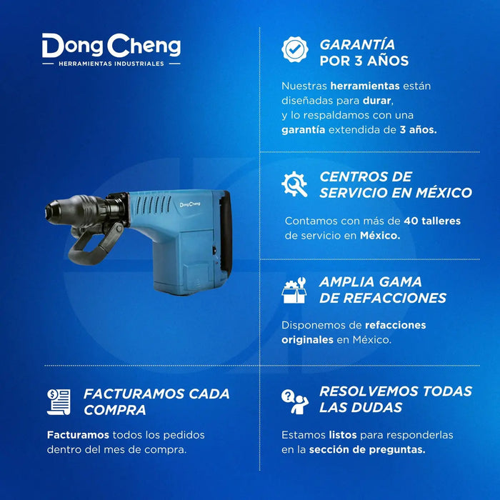 Martillo Demoledor Rompedor De Concreto 10 Kg SDS Max 1500W 110V c/Estuche Color Azul
