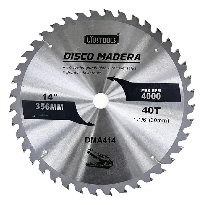Disco Sierra 14" x 40 Dientes Madera