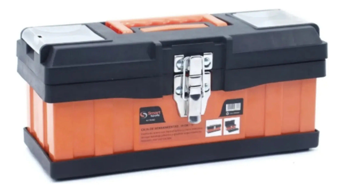 Caja de Herramientas 13" Acero/Plástico con Cierre Metálico