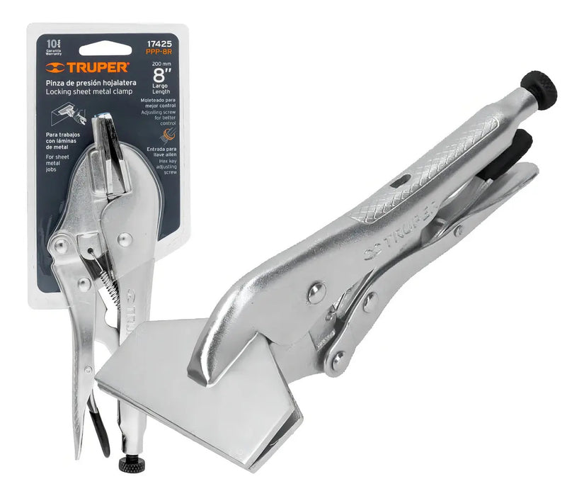 Pinza De Presión Hojalatera 8'' Truper