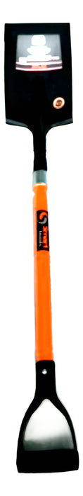 Pala Jardinera Fibra Mango Naranja Forma Cuadrada