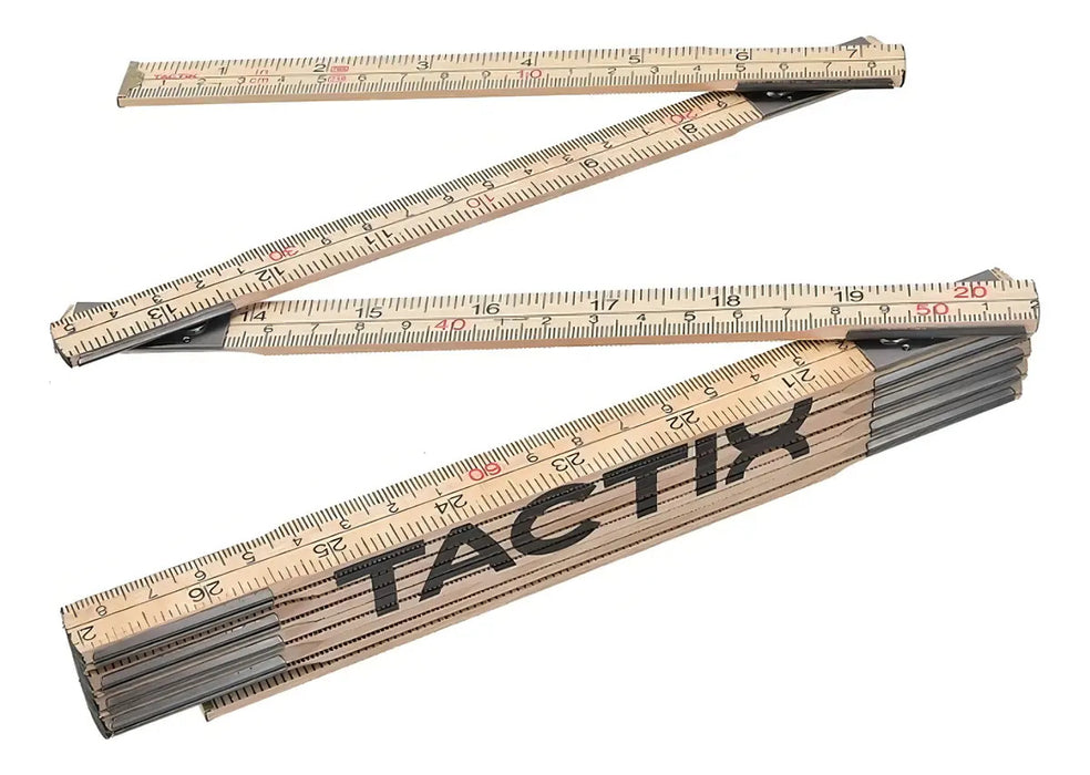 Metro Madera 2 Metros C/10 Varillas Tactix