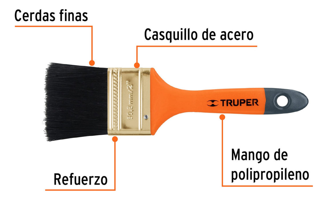 Brocha Mango de Plástico 2 Pulgadas