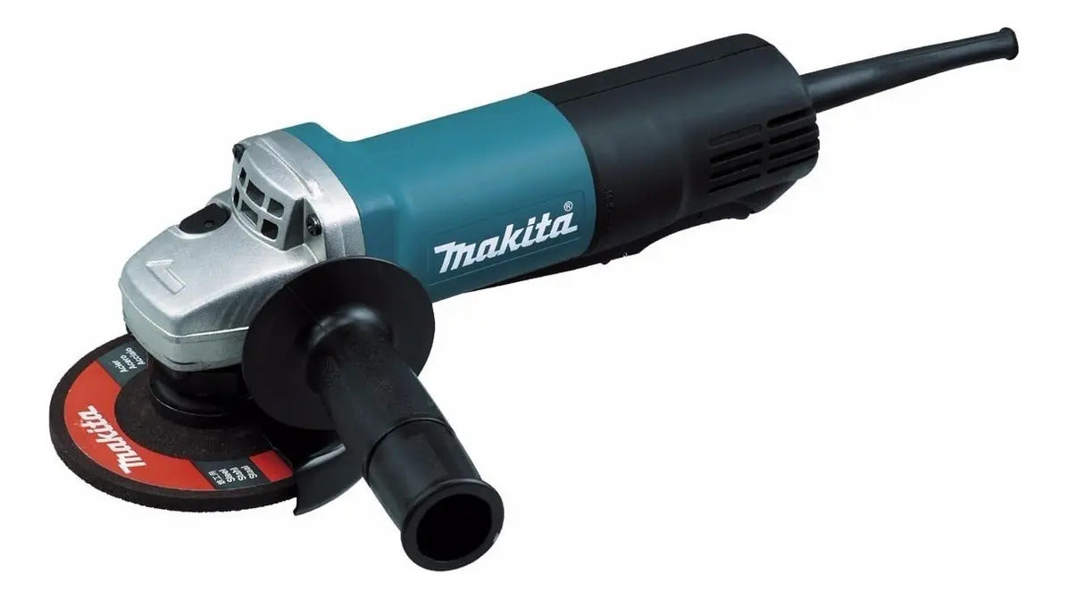 Esmeril Angular Makita 9557HPG Turquesa 840 W + Accesorio