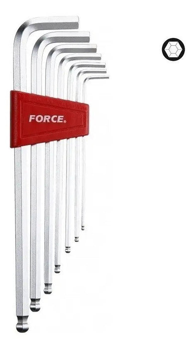Juego Llave Allen Bola Extra-larga 3/32"-3/8"
