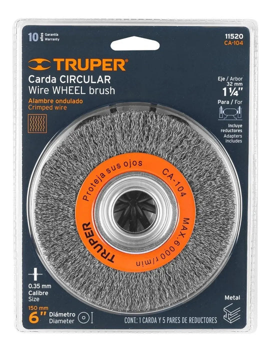 Escobilla Circular Truper Fina 3/4''