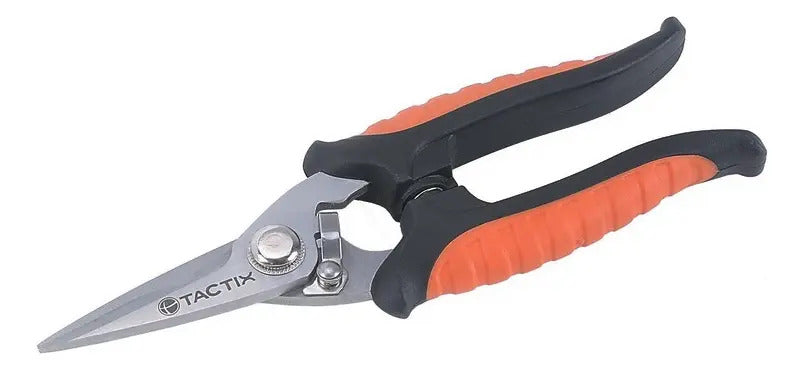 Tijera Electricista Tactix 180mm Mango Bi-material Negro