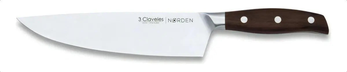 Cuchillo 3 Claveles Norden Chef 20cm Cocina Madera