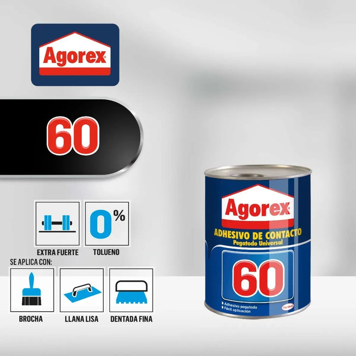 Agorex Adhesivo de Contacto 60 Ambar 1 Lt