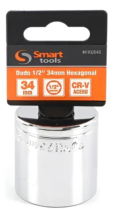 Dado Corto 1/2'' Hexagonal 34mm
