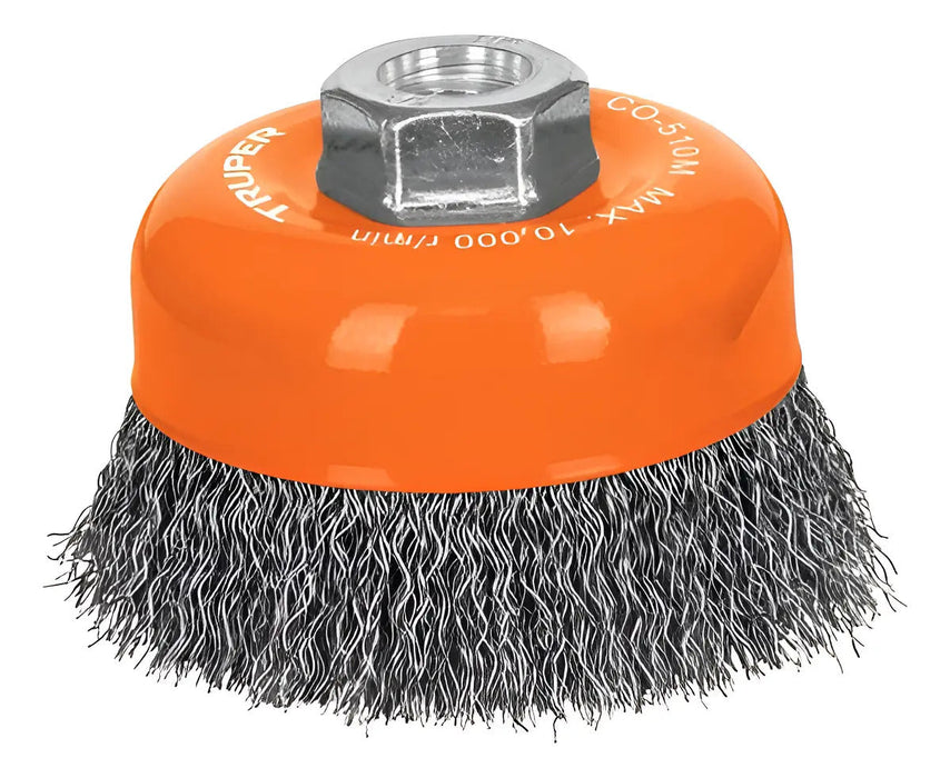 Grata Copa Ondulada Fina 4'' Truper