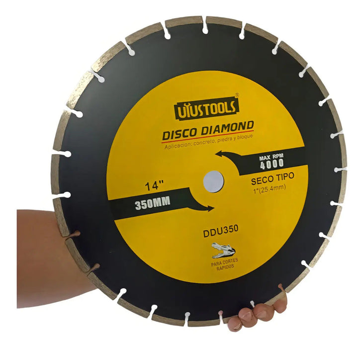 Disco Diamantado 14" 350mm Seco Ddu350