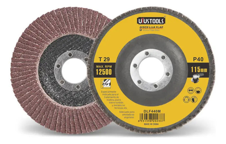 Disco Flap 4 1/2" Madera/Metal Gr40