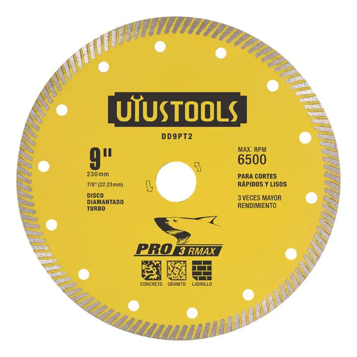 Disco Diamantado 9" Turbo Prof