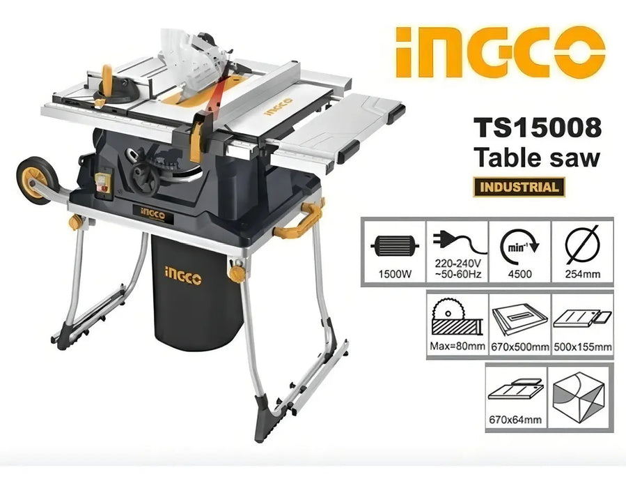 Sierra de Banco Plegable 1500W 10''