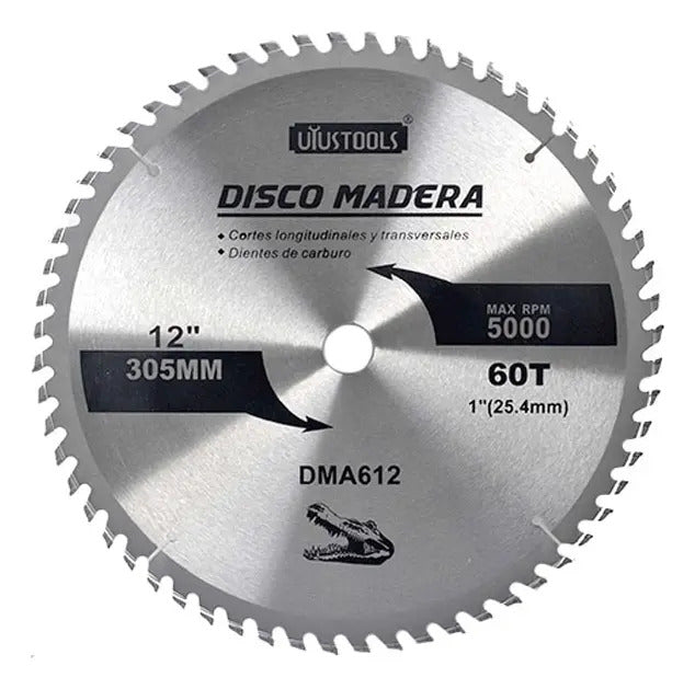 Disco Sierra 12" x 60 Dientes Madera