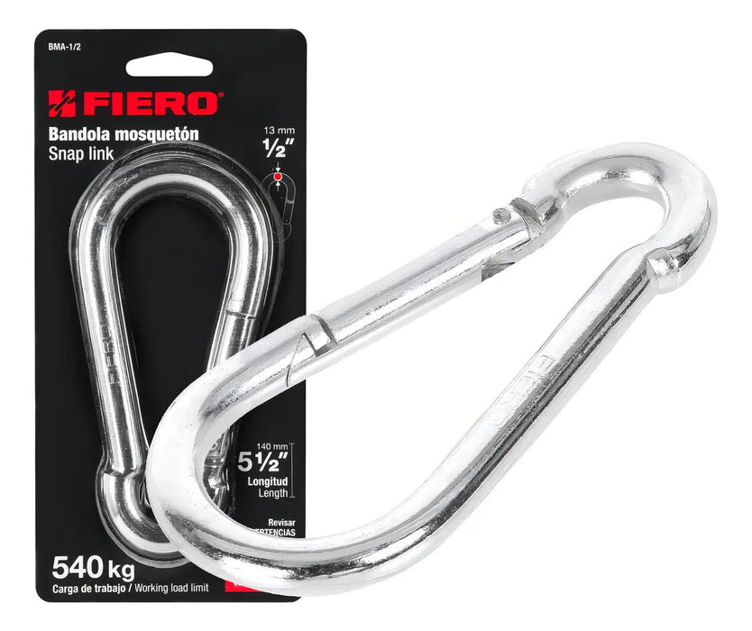 Bandola Mosquetón De Acero 1/2'' Fiero