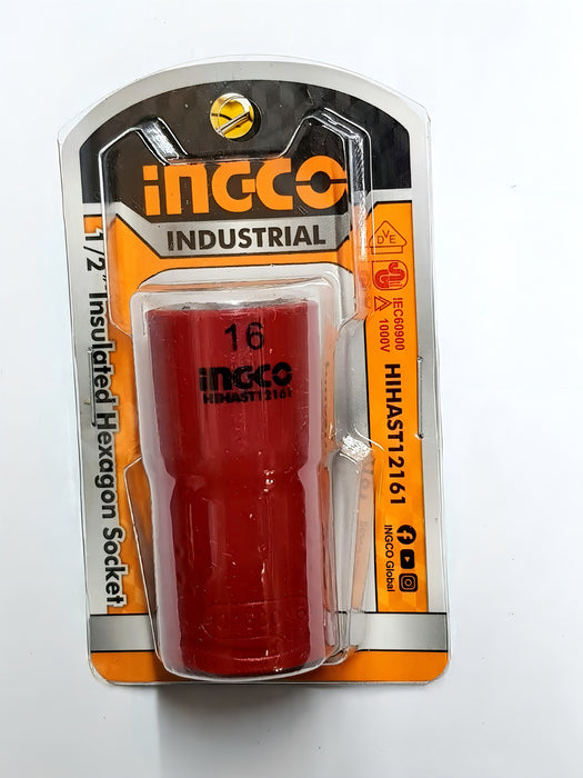 Bocallave Magnética Aislada 1000V 16mm 1/2'' Ingco