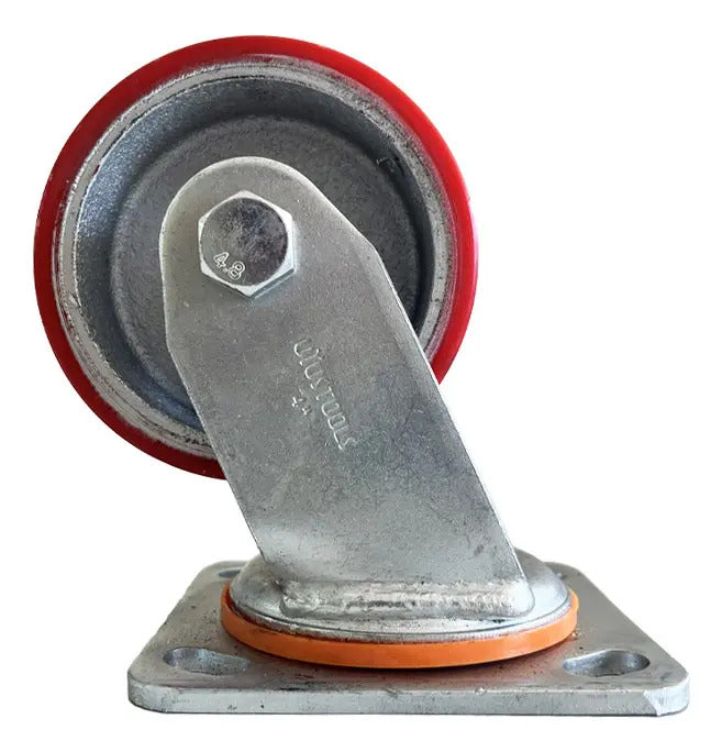 Rueda Industrial Pesado Pu/rojo 4" 220kg