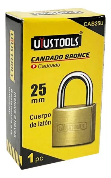 Candado Dorado 25mm Uyustools Caja