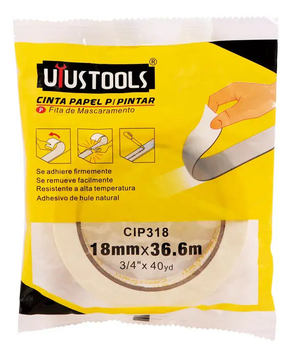 Cinta Enmascarar 18mm×36m