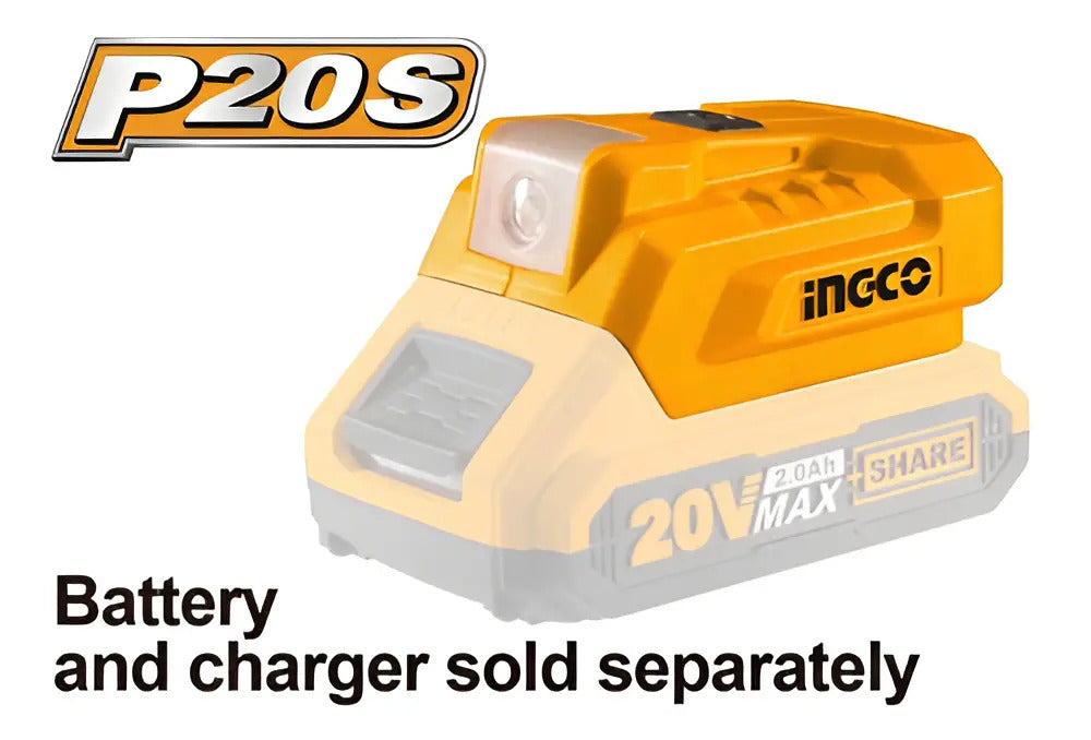 Cargador Ingco USB-A Rápido Naranja