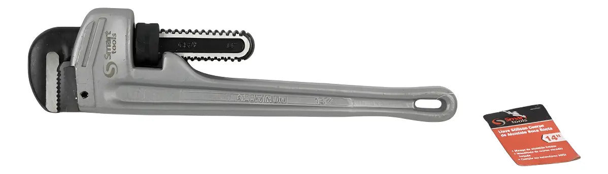 Llave Stilson Boca Recta 14'' De Aluminio