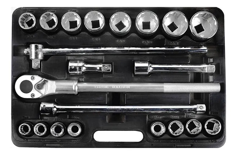 Juego De Dados Profesional 22pcs 3/4" (19-50mm)