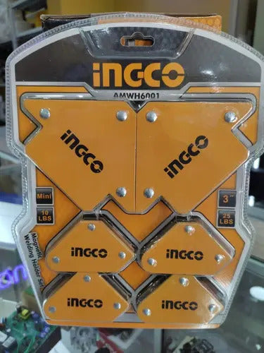 Escuadras Magnéticas Hexagonales Juego 6pcs Ingco