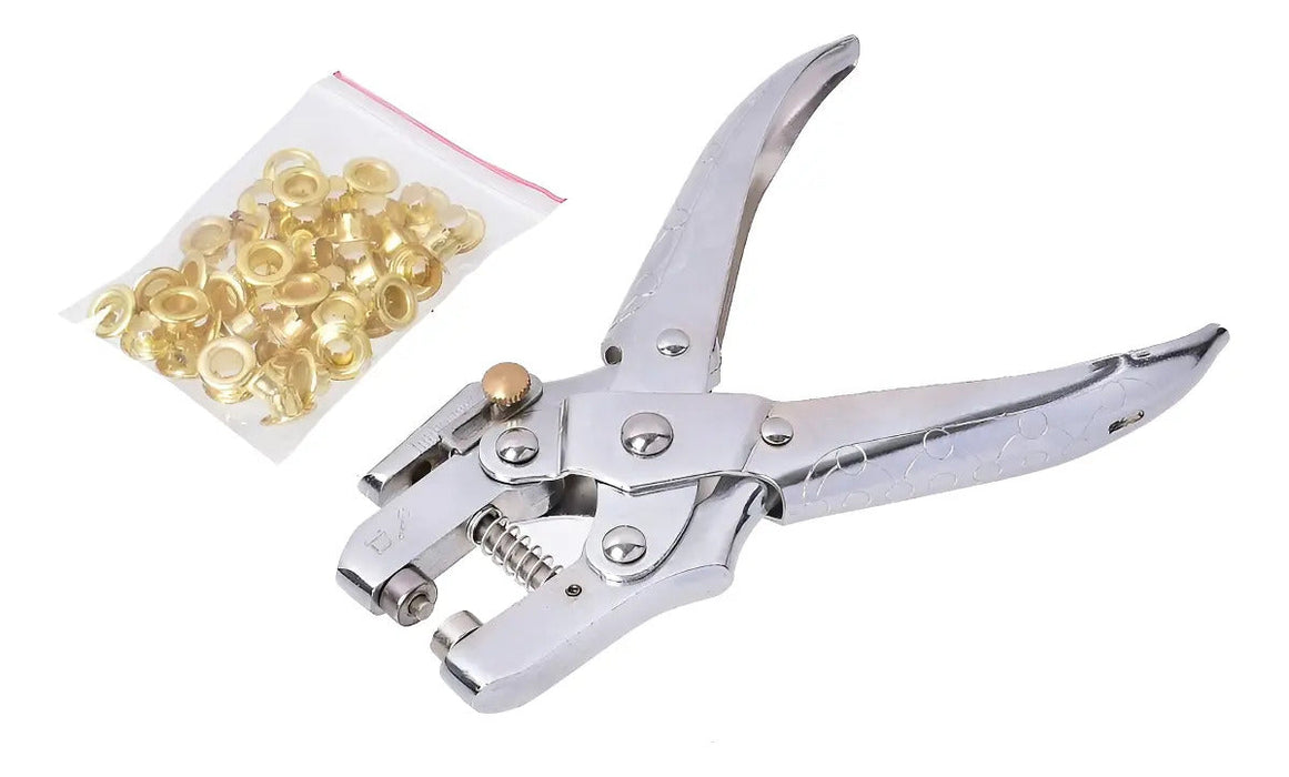 Alicate Para Ojetillos 6mm + 50 Ojetillos Tactix