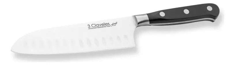 Cuchillo Santoku 3 Claveles Forge Acero Inoxidable 17 Cm