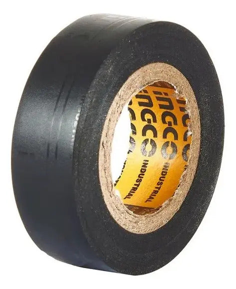 Cinta Aisladora PVC Negra 18mm Ingco