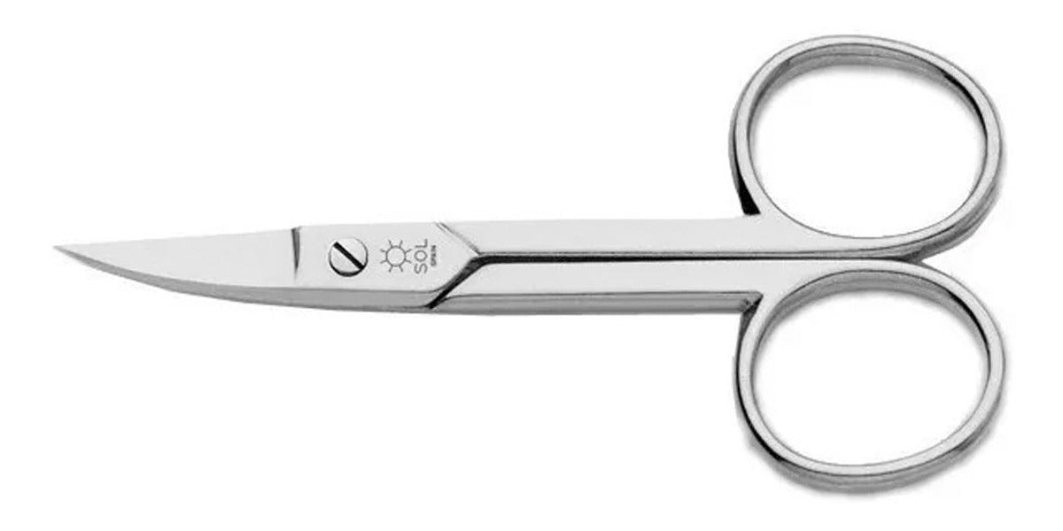 Tijera Curva 3.5" Para Cortar Uñas Tres Claveles