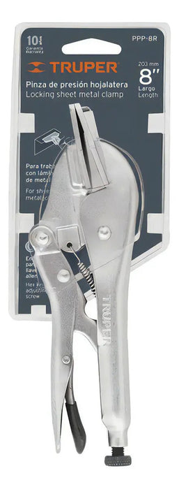 Pinza De Presión Hojalatera 8'' Truper