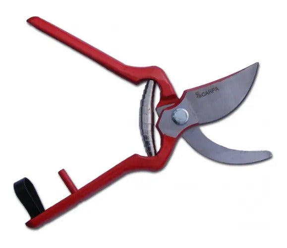 Tijera Podar Forjada 23 Cms. Rojo