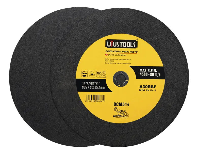 Disco Corte Metal Recto 14" x 3.0 x 25.4mm