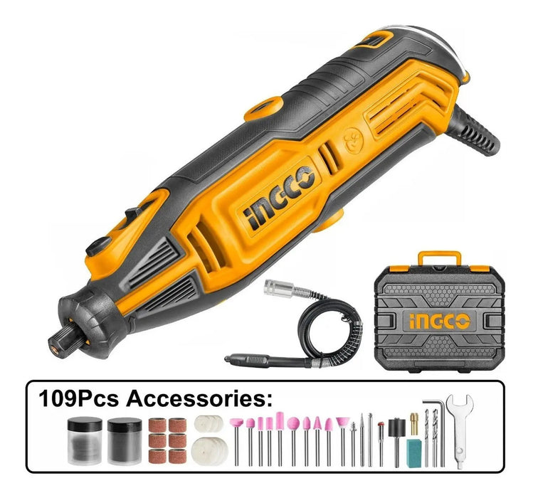 Minitorno Ingco MG13328 130W 10000-35000rpm con 109 Accesorios