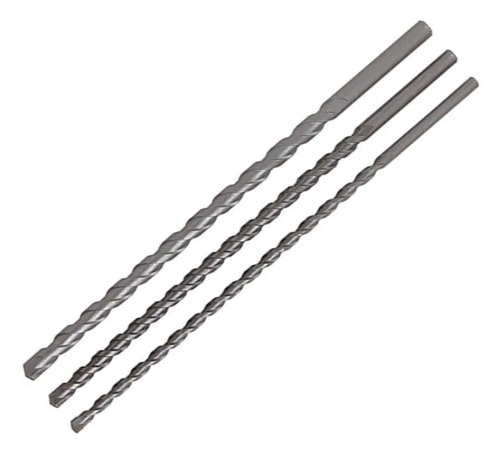 Set 3 Brocas Concreto Larga (8-10-12mm) x 400mm