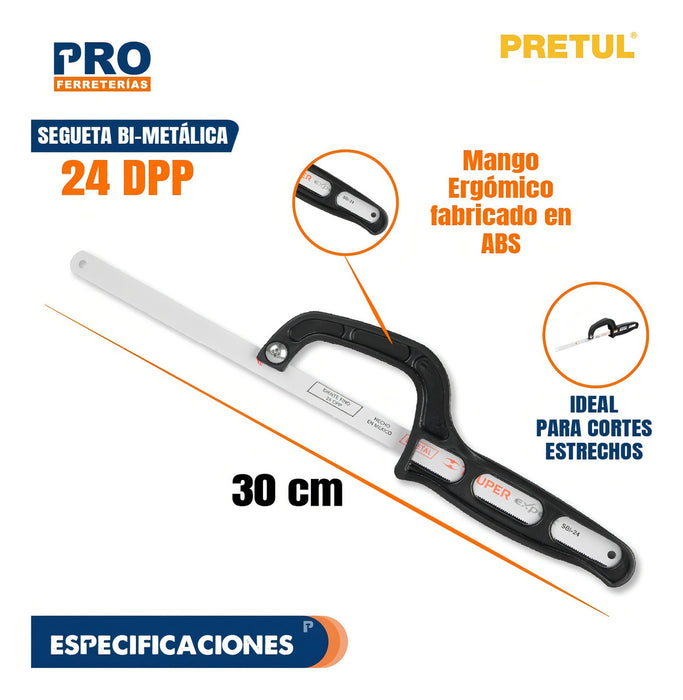 Mini Arco de Plástico para Segueta 12'' Pretul