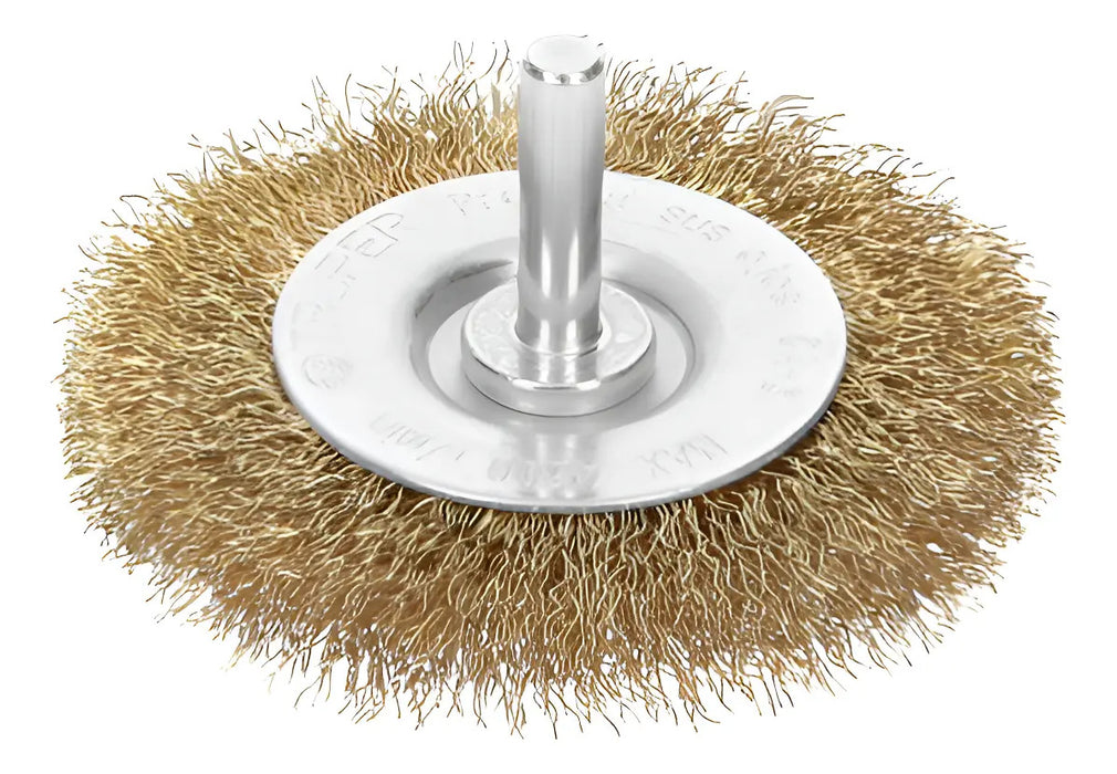 Carda Circular 3'' Para Taladro Truper Dorado