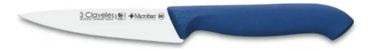 Cuchillo Tres Claveles Proflex Mgo.azul 10 Cms Verdura