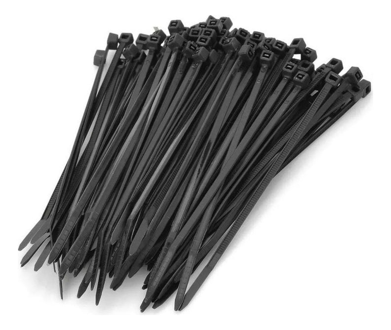 Bolsa Amarras Plásticas Tactix 250mm (100pzas) Color Negro