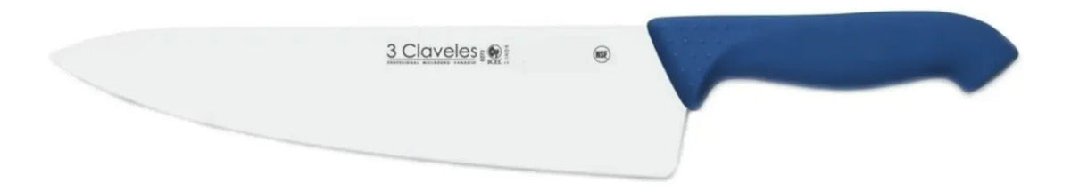Cuchillo Cocinero Proflex Mgo.azul 20 Cms Tres Claveles