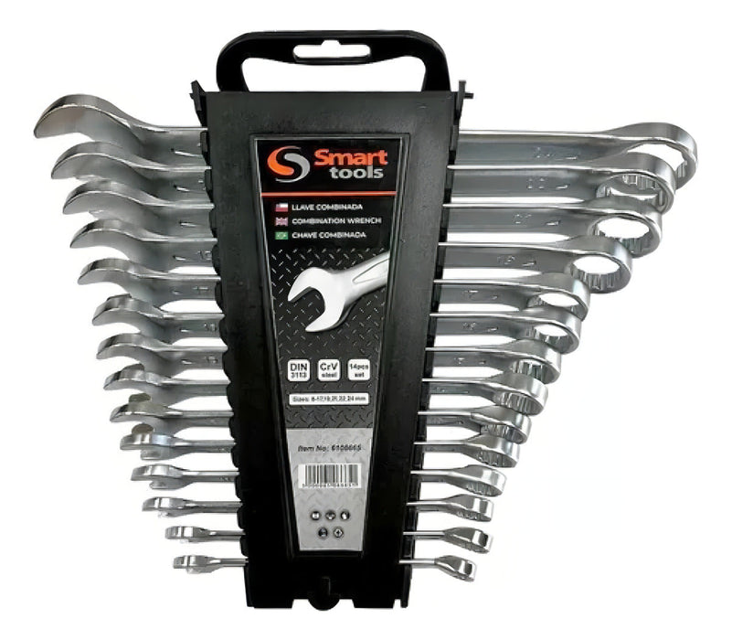 Juego Llaves Punta Corona 6-22mm 12pcs Smart Tools