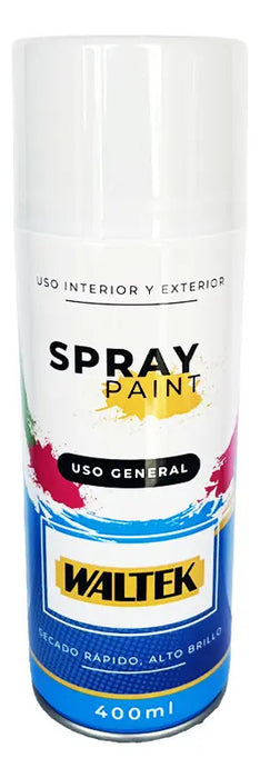 Pintura Spray 400ml/230g Normal-blanco Brillante Waltek