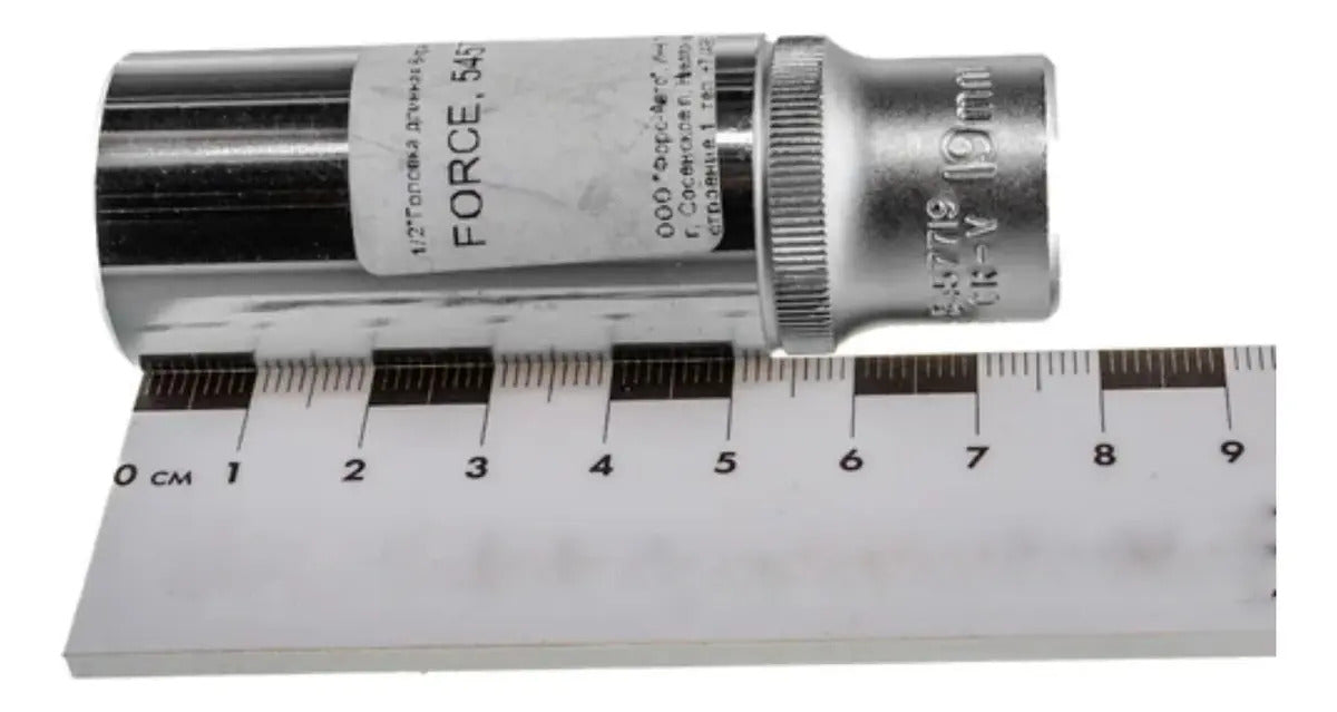 Dado Largo 1/2'' 19mm Hexagonal Force