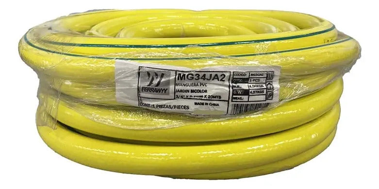 Manguera Pvc Jardin Bicolor 3/4 X 20mts