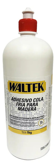 Adhesivo Cola Fría para Madera 1kg Waltek