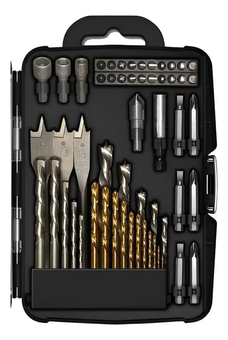Set Brocas 55 Pzas Titanio Concreto Madera Avellanador